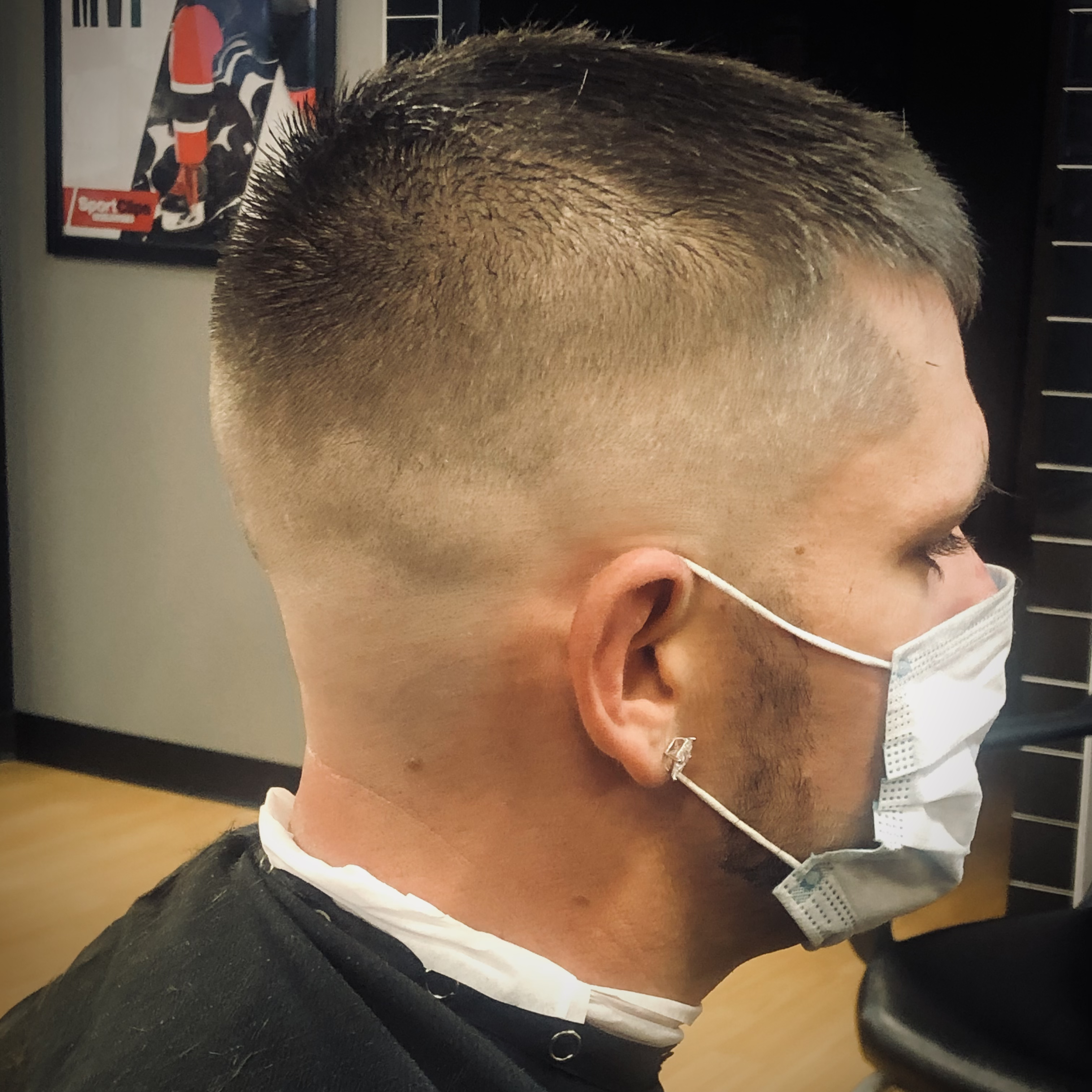 Stretched bald fade